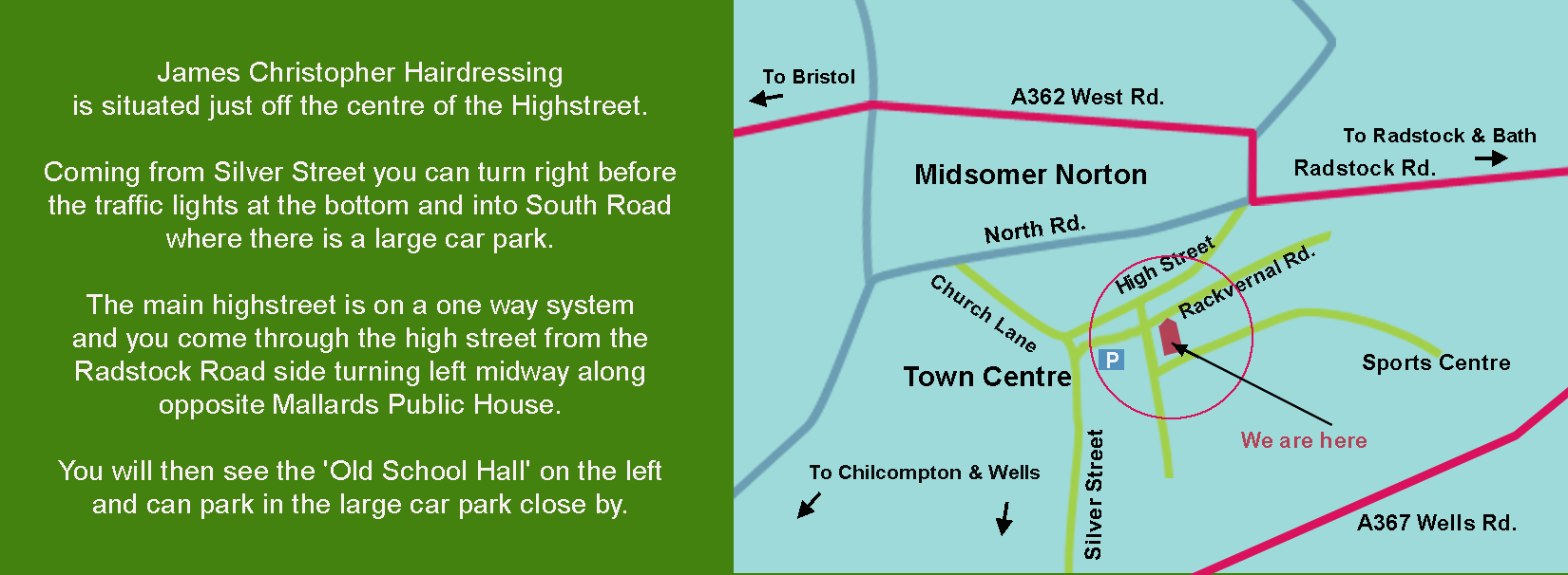 town centre map